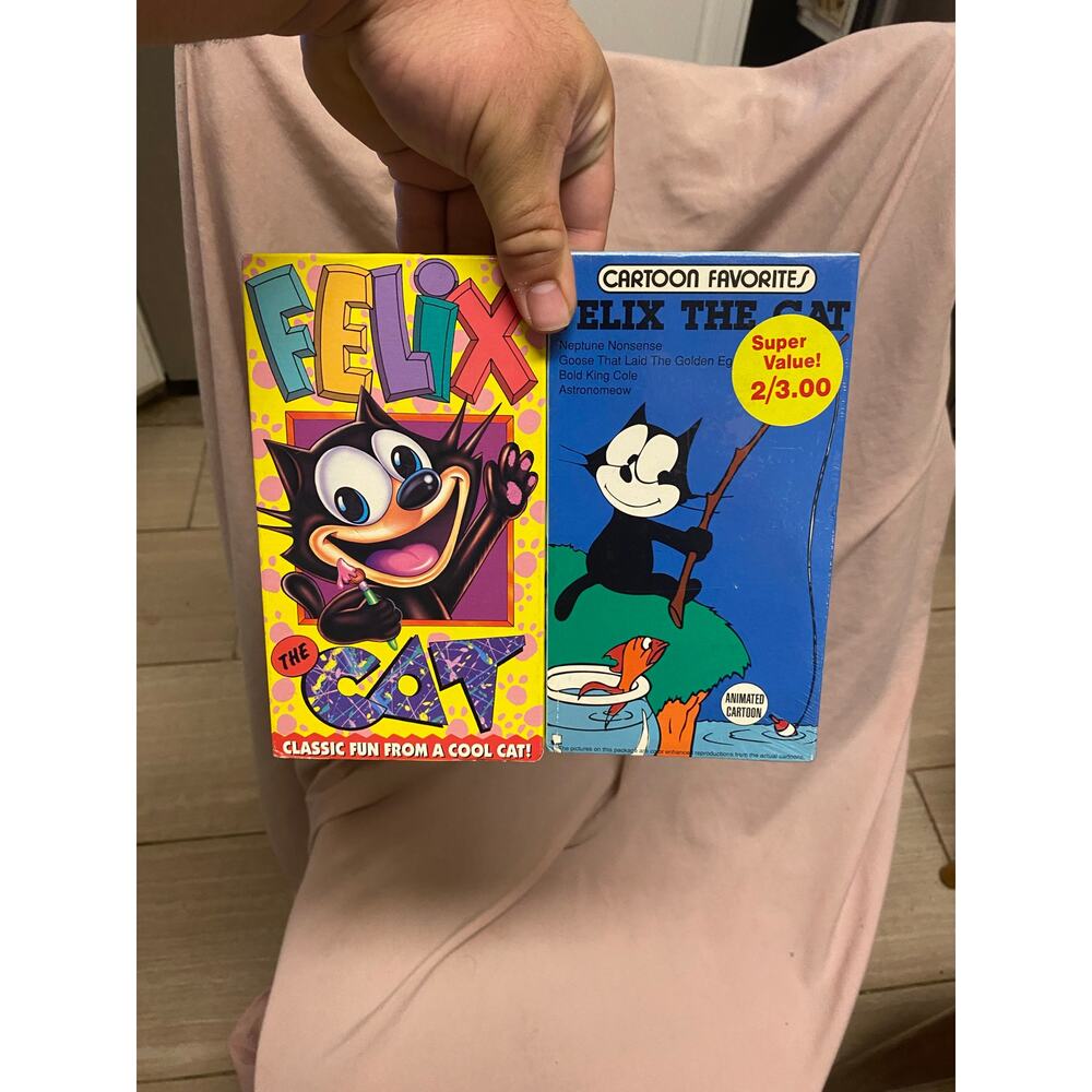 Vintage Lot Of 2 Felix The Cat VHS